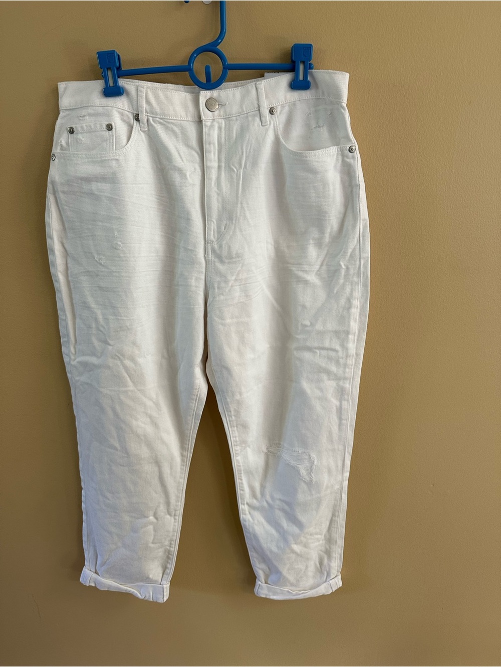 LOFT White Boyfriend Jeans